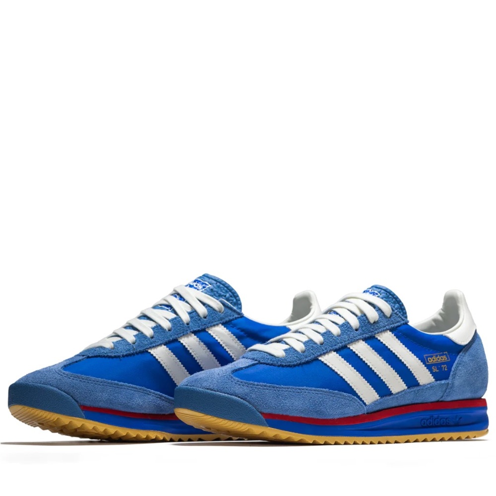 Adidas SL 72 blue and white /red sneakers  
MENS size 9 / womens 10 NEVER WORN